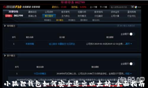 
小狐狸钱包如何安全退出以太坊：全面指南